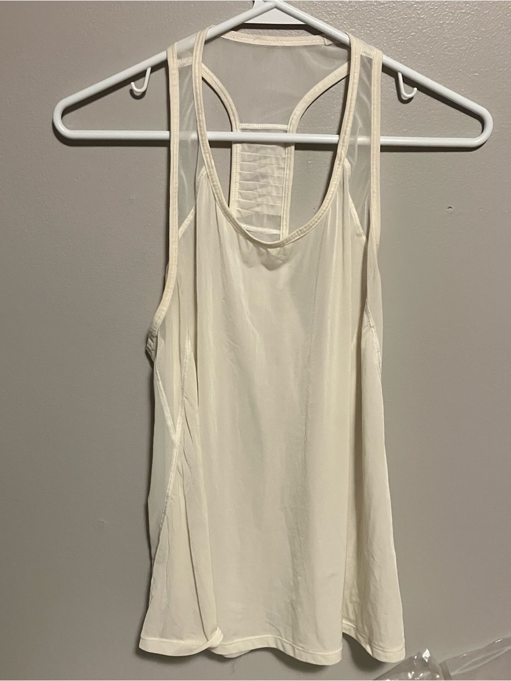Lululemon anew strap tank ivory size 4